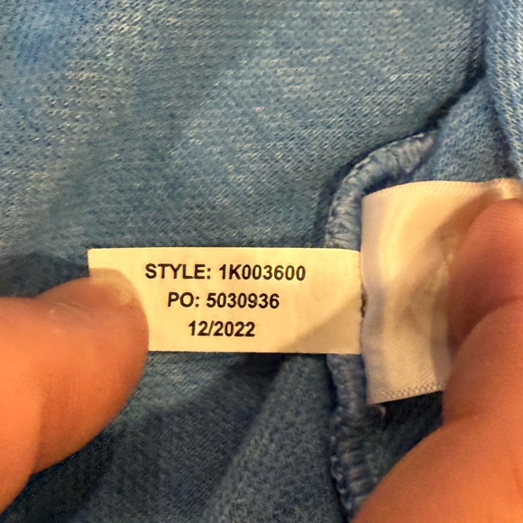 Vineyard Vines Men's Saltwater Quarter Zip Pullover Light Blue - Medium - Picture 5 of 6